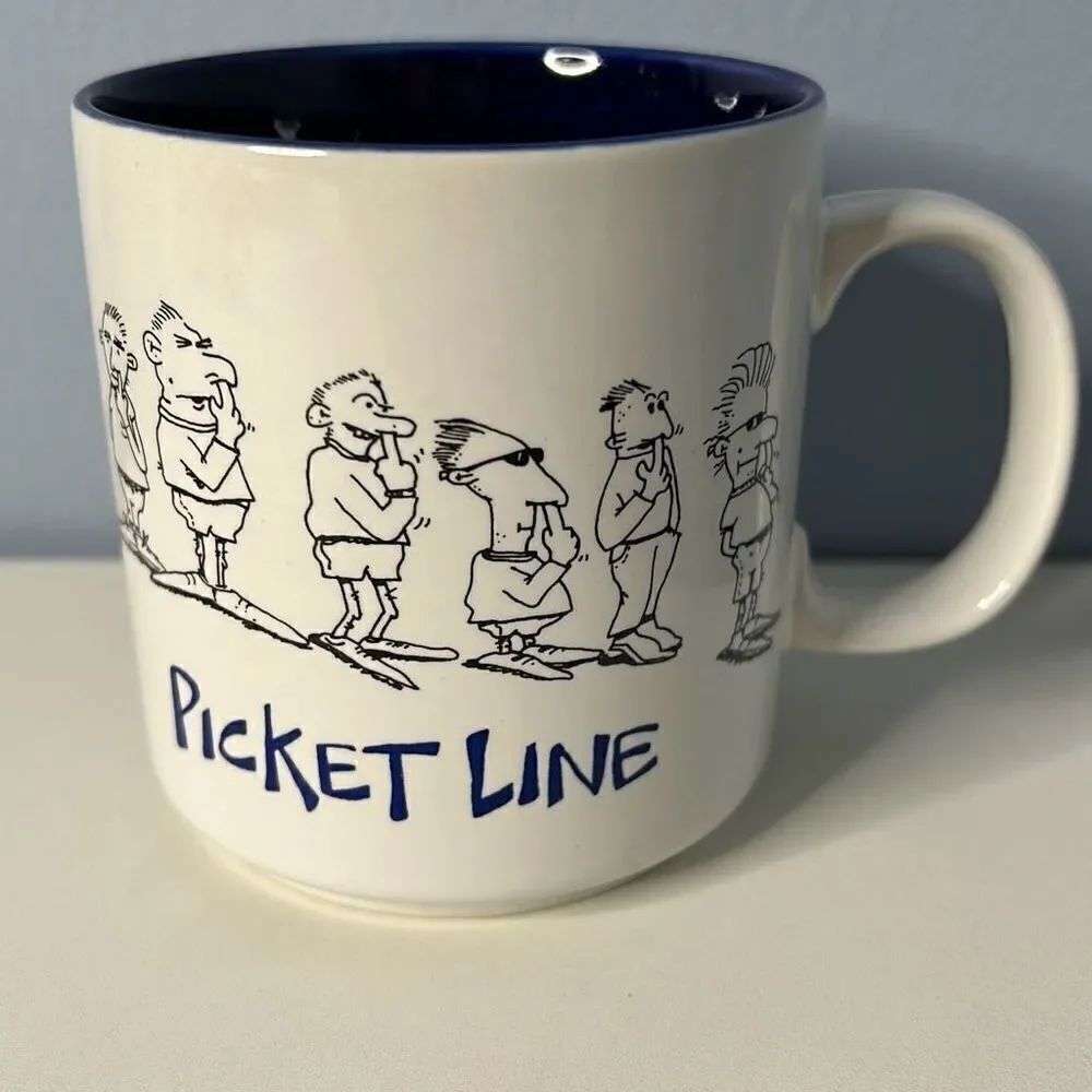 Appel Dining John Lamb Picket Line Pun Coffee Mug